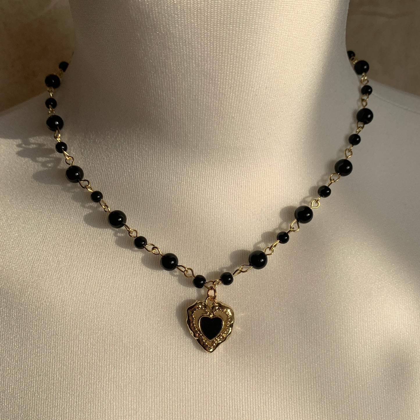 A gothic-inspired, vintage-style choker perfect for layering or wearing alone.